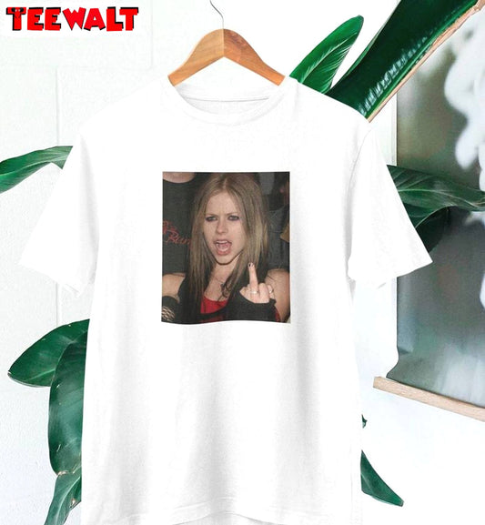 Trendy Avril Lavigne Shirt, Avril Lavigne Photo Unisex Hoodie Short Sleeve