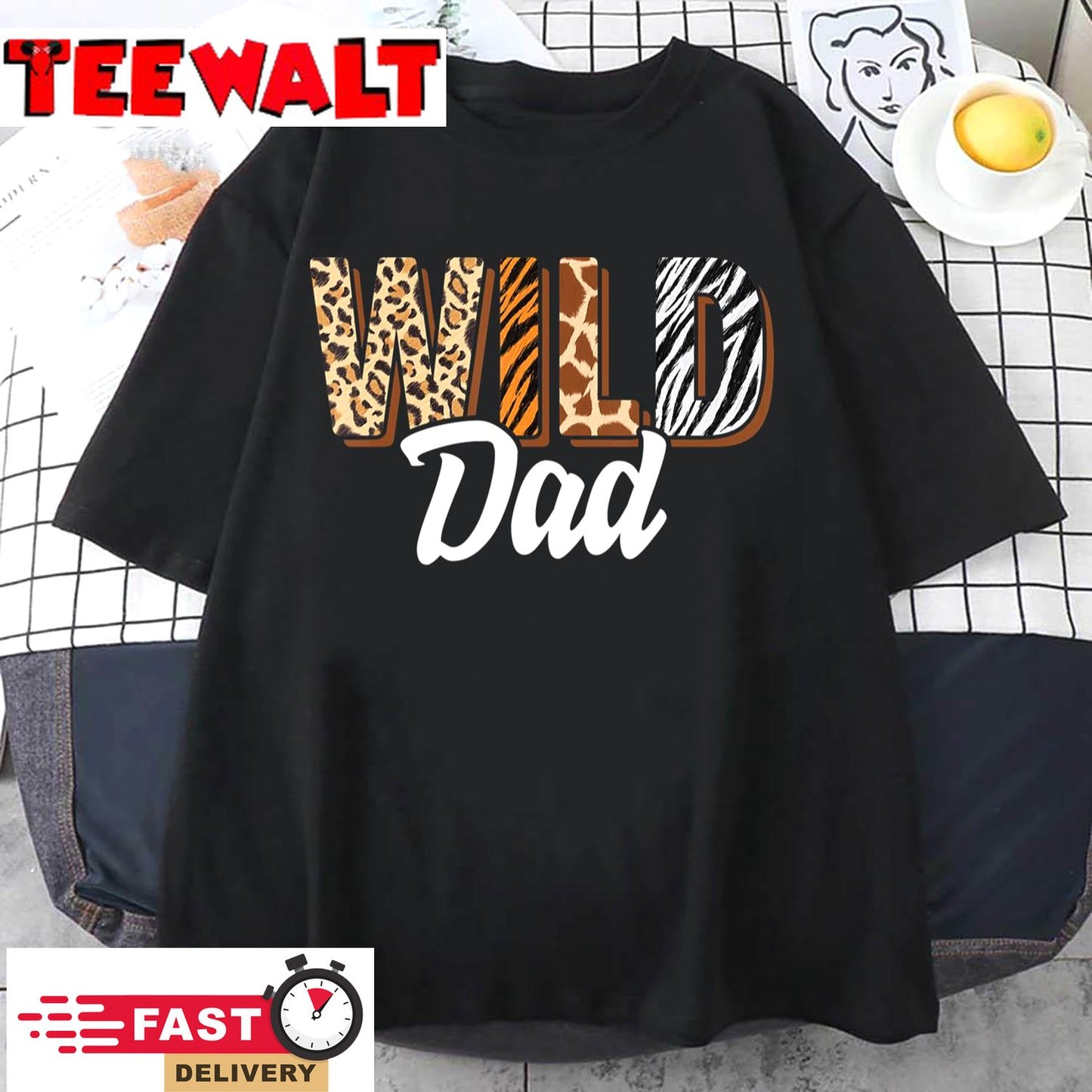 Wild Dad Zoo Born Two be Wild B-day Safari Jungle Animal T-Shirt