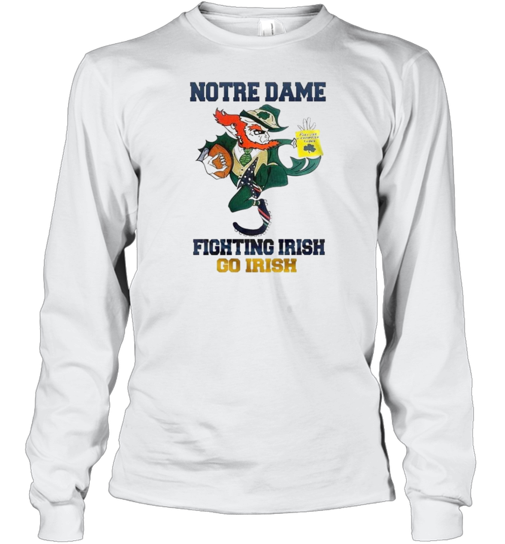 Notre Dame Fighting Irish Play Like Champions Today Go Irish Mascot T-Shirt