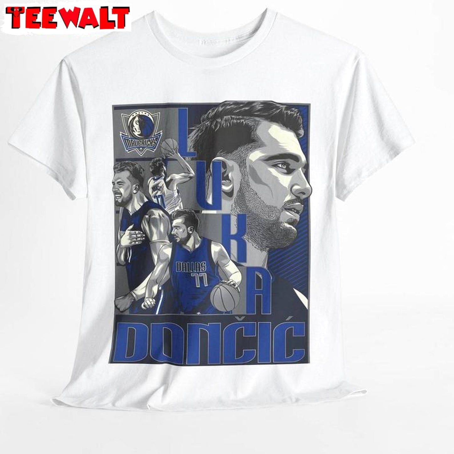 Trendy Luka Doncic Shirt, Comfort Mba Playoffs Short Sleeve Crewneck