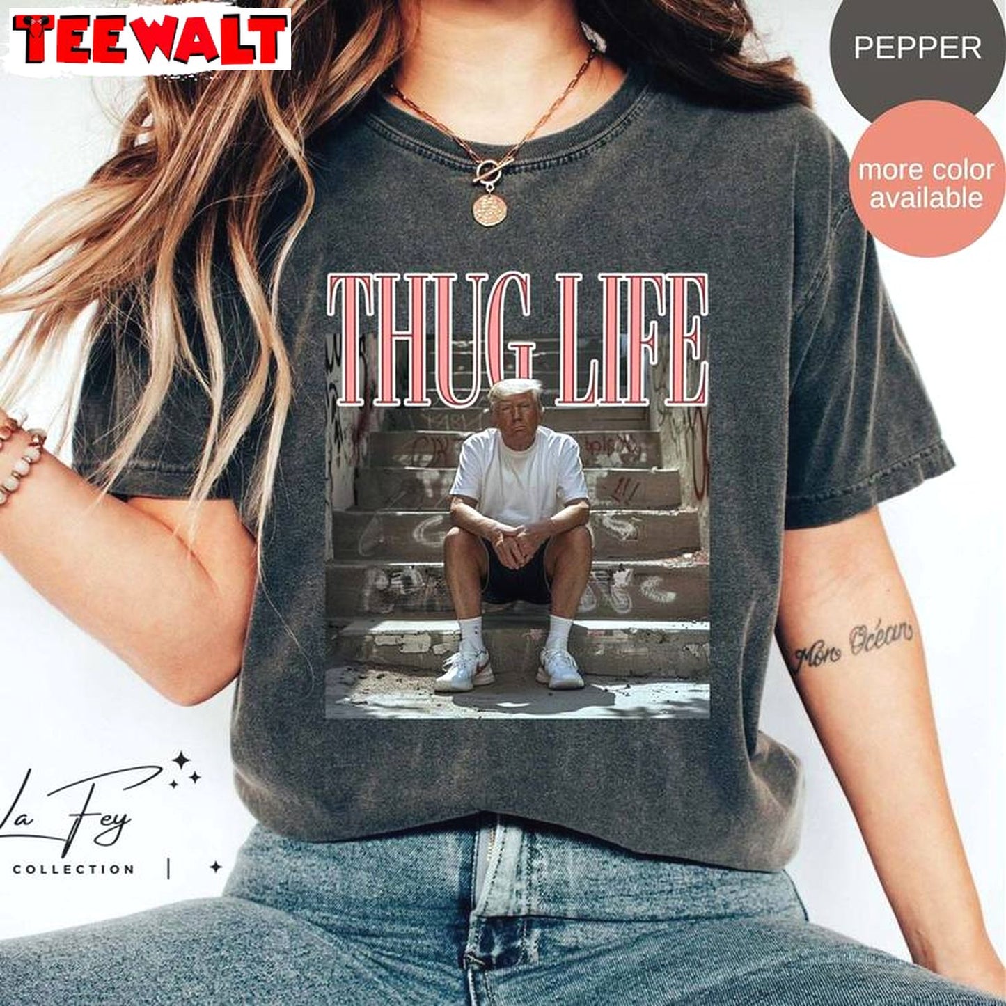 Funny Trump Long Sleeve , Funny Thug Life Trump