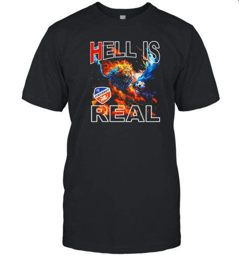 FC Cincinnati Hell is Real Firey Pursuits T-Shirt