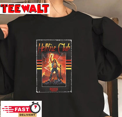 Stranger Things 4 Eddie Munson Hellfire Club Guitar Power T-Shirt