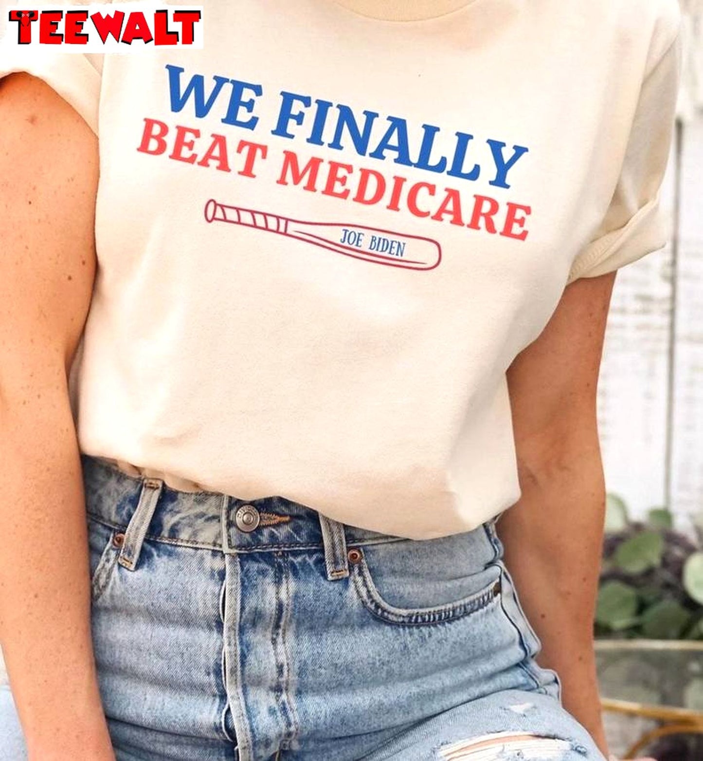 Funny Biden Short Sleeve , Unique We Finally Beat Medicare