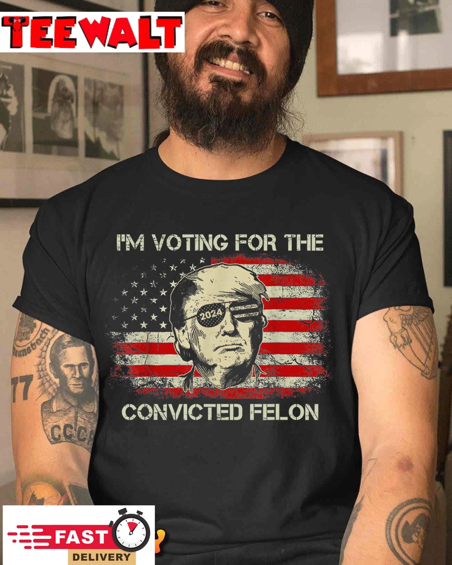 Trump 2024 Convicted Felon, I'm Voting Convicted Felon 2024 T-Shirt