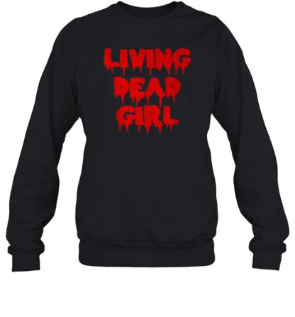 Dripping Blood Halloween Zombie Movie Living Dead Girl T-Shirt