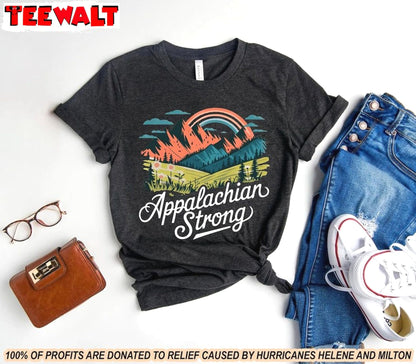 Appalachian Strong Western Shirt, Hurricane Helene Motivational Tshirt