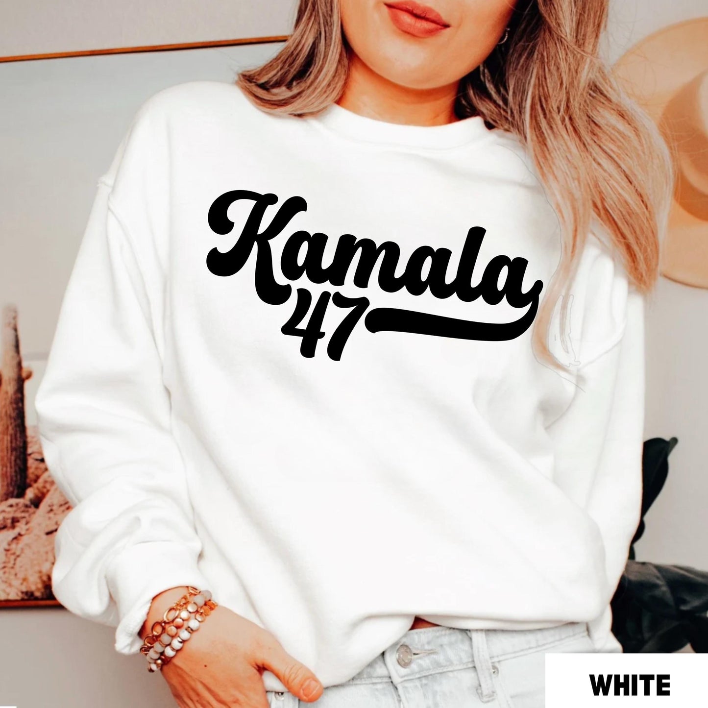 Retro Kamala Harris 2024 Sweatshirt - Female President Election Tee