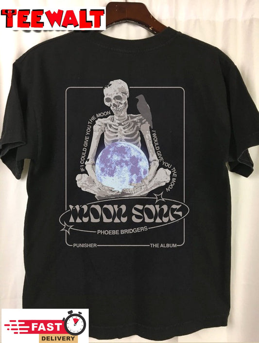 Phoebe Bridgers Moon Song Punisher Skeleton Vintage T shirt