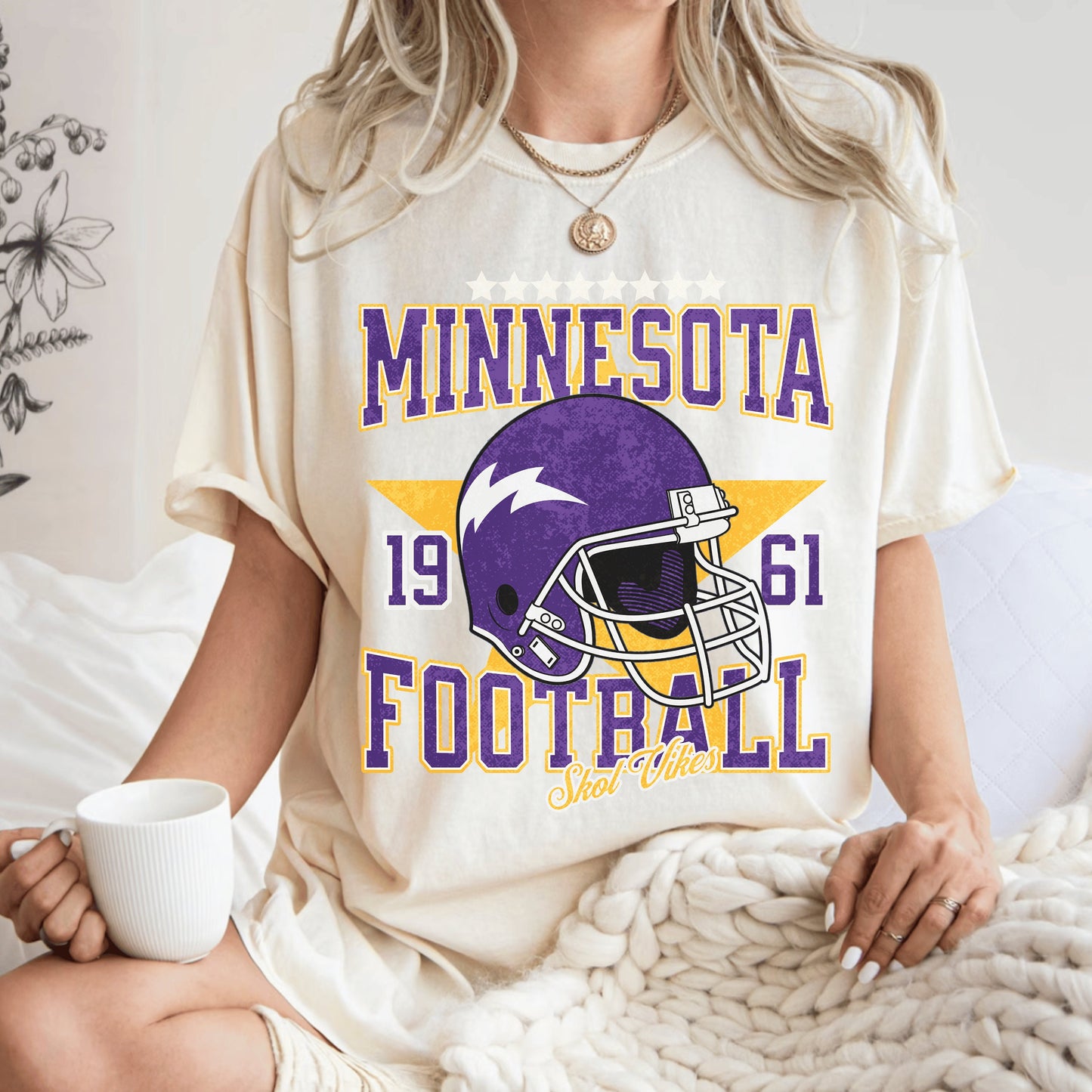 Minnesota Football Shirt - Comfort Colors Vikings Kirk Cousins Sweatshirt