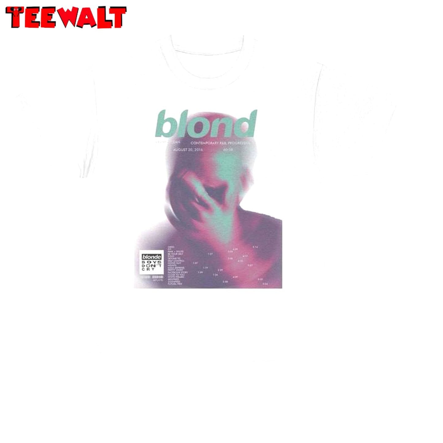 Trendy Blond Album Short Sleeve , Creative Frank Ocean Blond