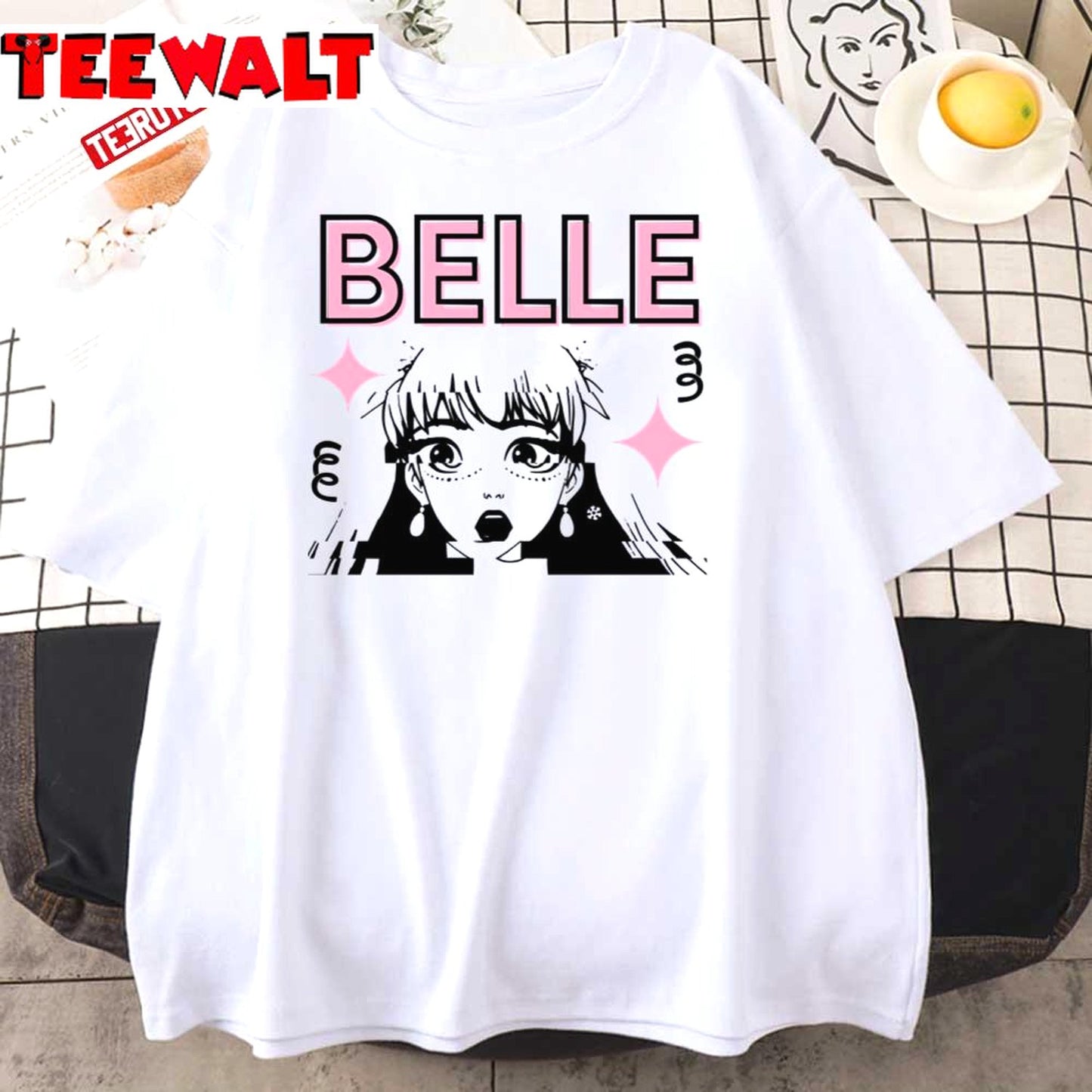 Belle Glitch Anime Fanart Unisex T-Shirt