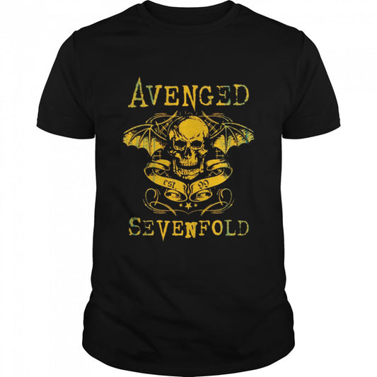 Yellow Design Avenged Sevenfold Band shirts