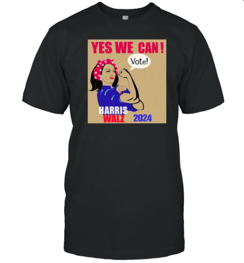 Yes, We Can Vote! – Harris Walz 2024 T-Shirt