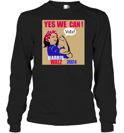 Yes, We Can Vote! – Harris Walz 2024 T-Shirt