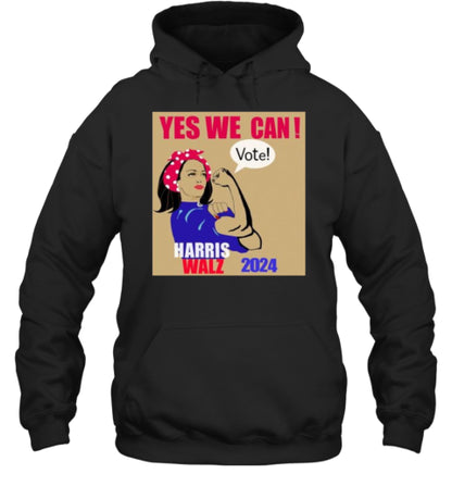 Yes, We Can Vote! – Harris Walz 2024 T-Shirt