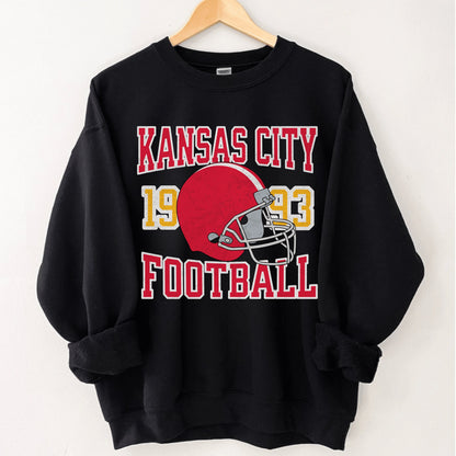 Kansas City Football Sweatshirt Vintage Chief Hoodie Crewneck Shirt