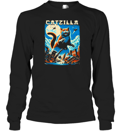 Classic Catzilla Outfits Lovers Animal Cats Lovely Kittens T-Shirt