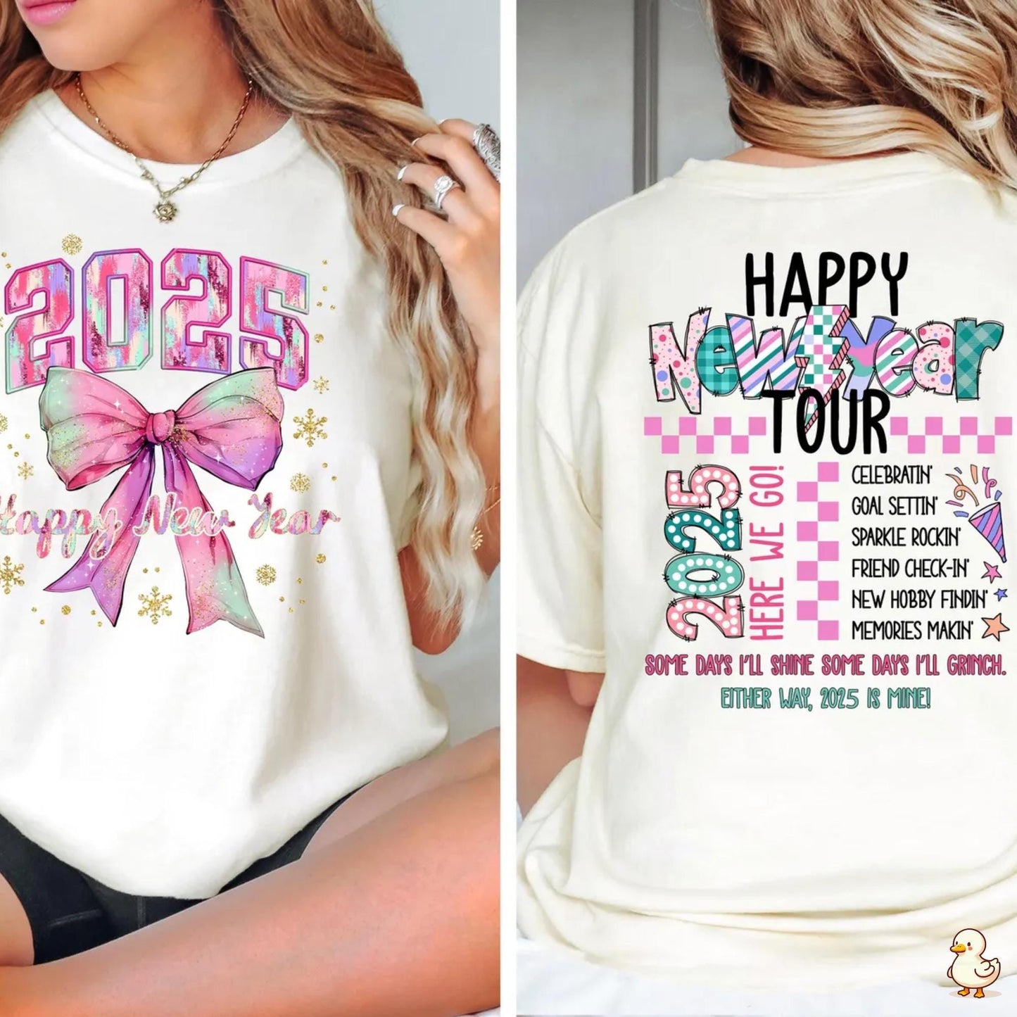 Happy New Year 2025 Retro Tour Gift Shirt