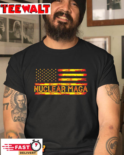 Nuclear Maga USA flag T-Shirt