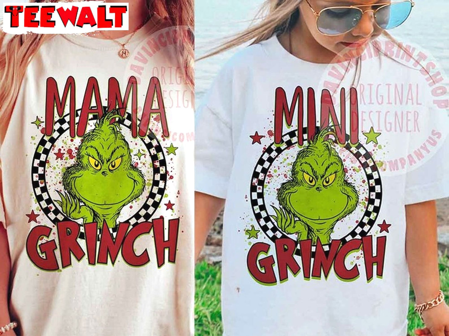 Mini Grinch Christmas Mama T-shirt, For Family, Tee, Merch