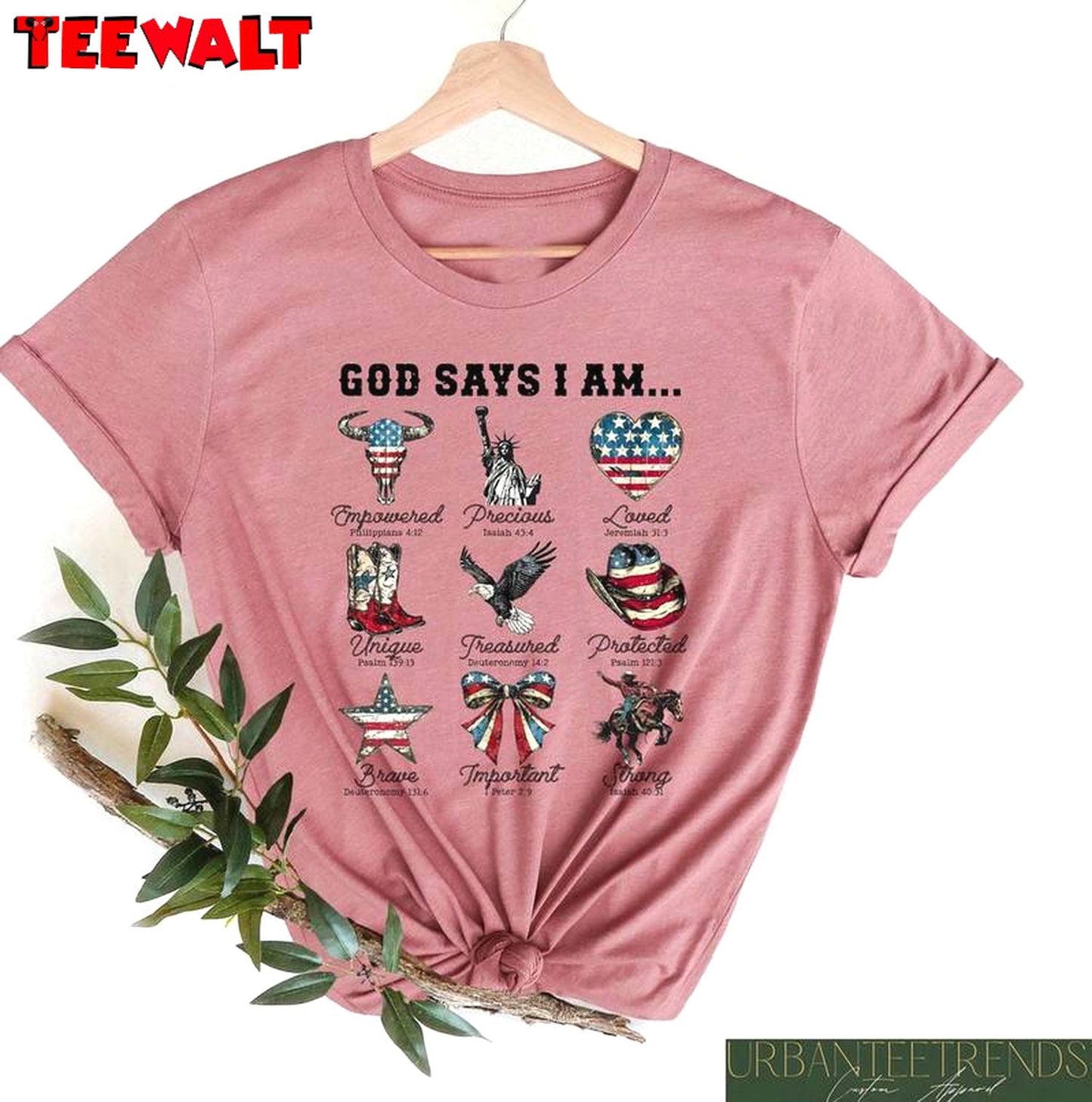 New Rare God Says I Am 4th Of July Shirt, Cool Design Western Cowboy Usa Hoodie