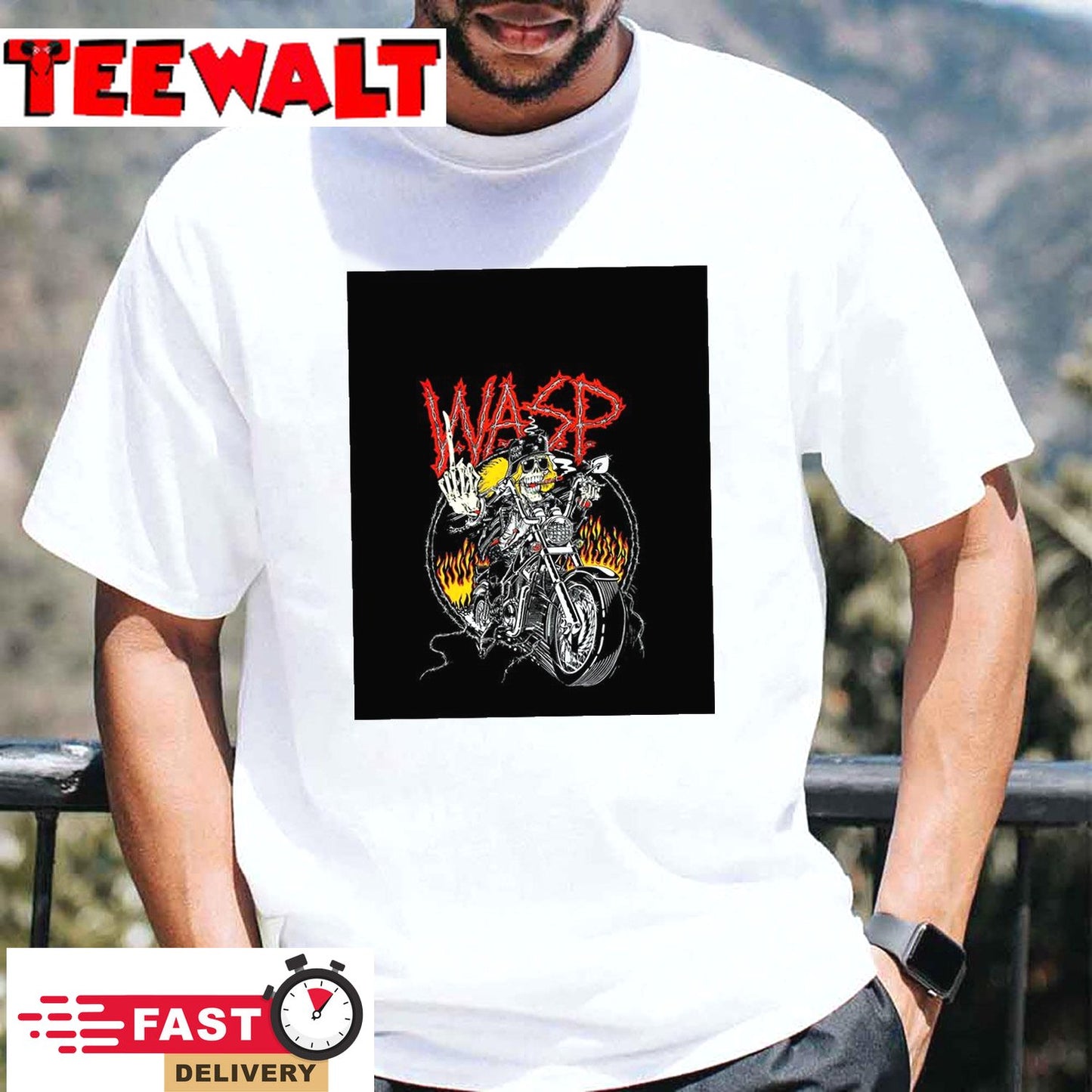 W.A.S.P.  Band  Graphic T-Shirt