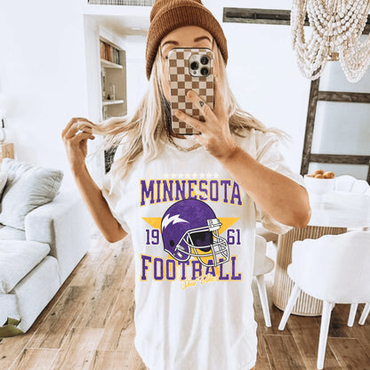 Minnesota Football Shirt - Comfort Colors Vikings Kirk Cousins Sweatshirt