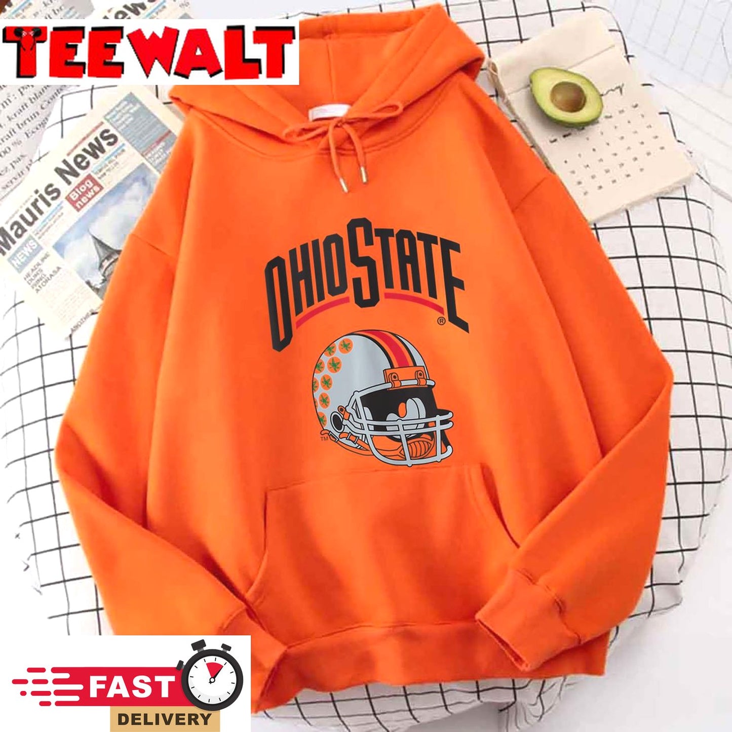 Ohio State Buckeyes Football Helmet Logo Hoodie