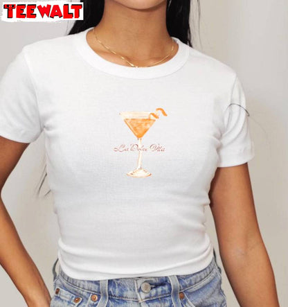 Comfort Cocktail Martini Sweatshirt , Must Have La Dolce Vita Shirt Tank Top