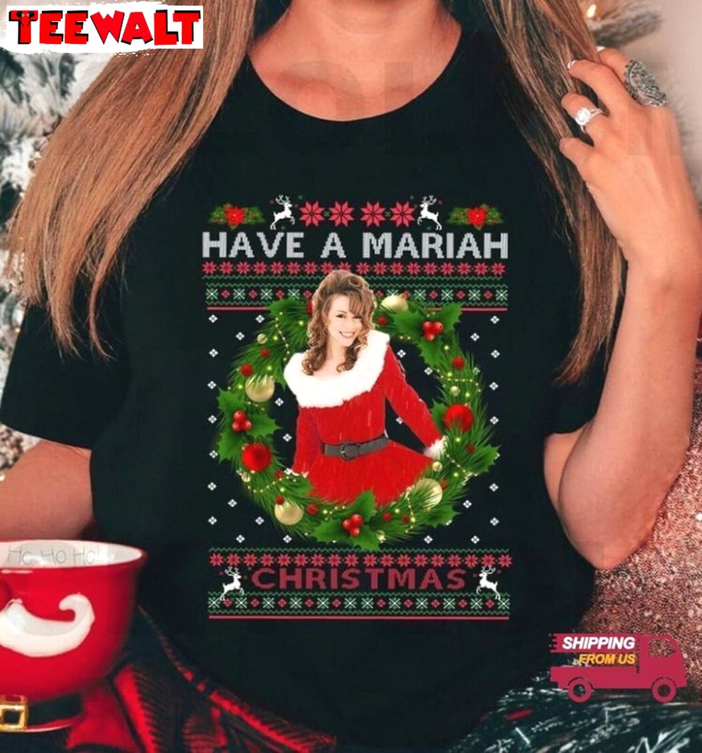 Mariah .arey Christmas Shirt All I Want For Christmas Shirt, For Family