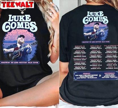 Vintage Luke Combs Sweater, Retro Luke Combs World Tour Shirt Unisex Hoodie