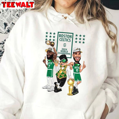 Boston Celtics Cool Design Shirt, Funny Nba Finals 2024 Crewneck Long Sleeve