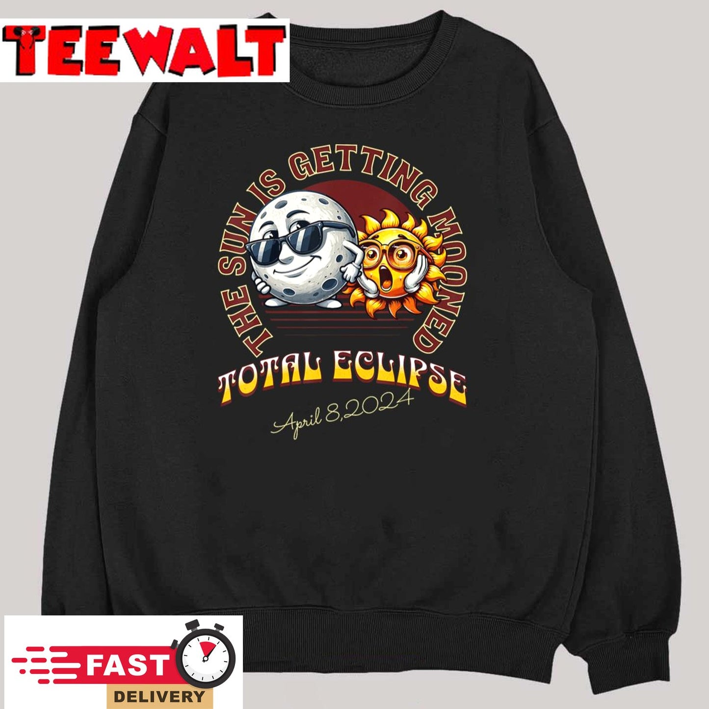 Total Solar Eclipse Chase 2024 Sun is Getting Mooned T-Shirt