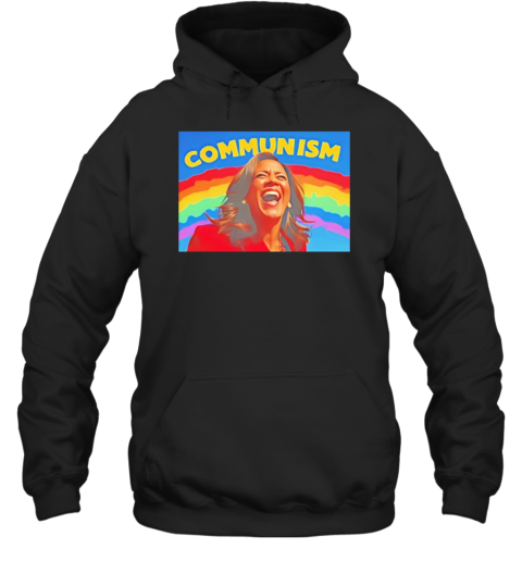 Communist Kamala Harris Laughing Rainbow T-Shirt