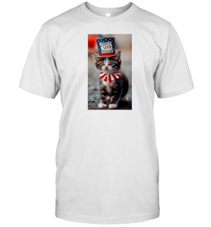 Cat Don&#39T Vote Weird Hat T-Shirt