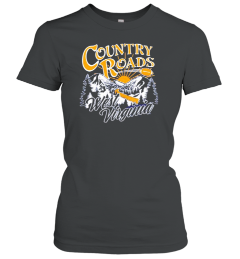 Country Roads West Virginia Football T-Shirt