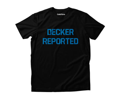 Decker Reported Detroit Football Custom Made T-Shirt For All