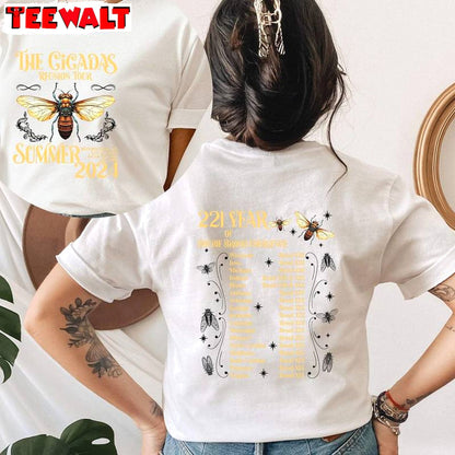 Awesome Insect Lover Sweatshirt , Comfort Cicada Comeback Tour Shirt Long Sleeve