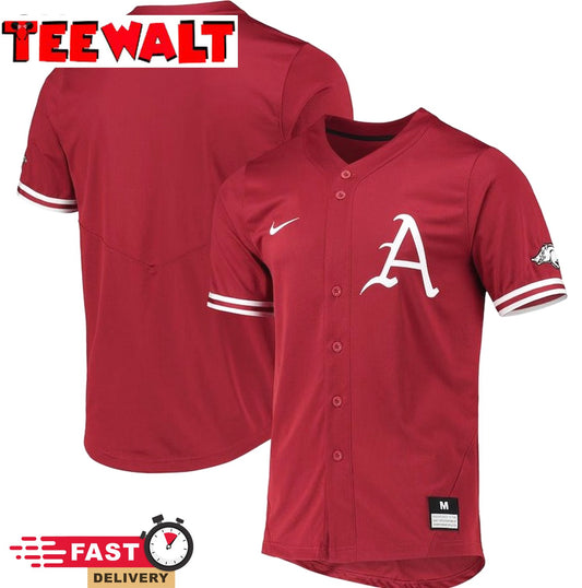 Cardinal Arkansas Razorbacks Replica Baseball Jersey