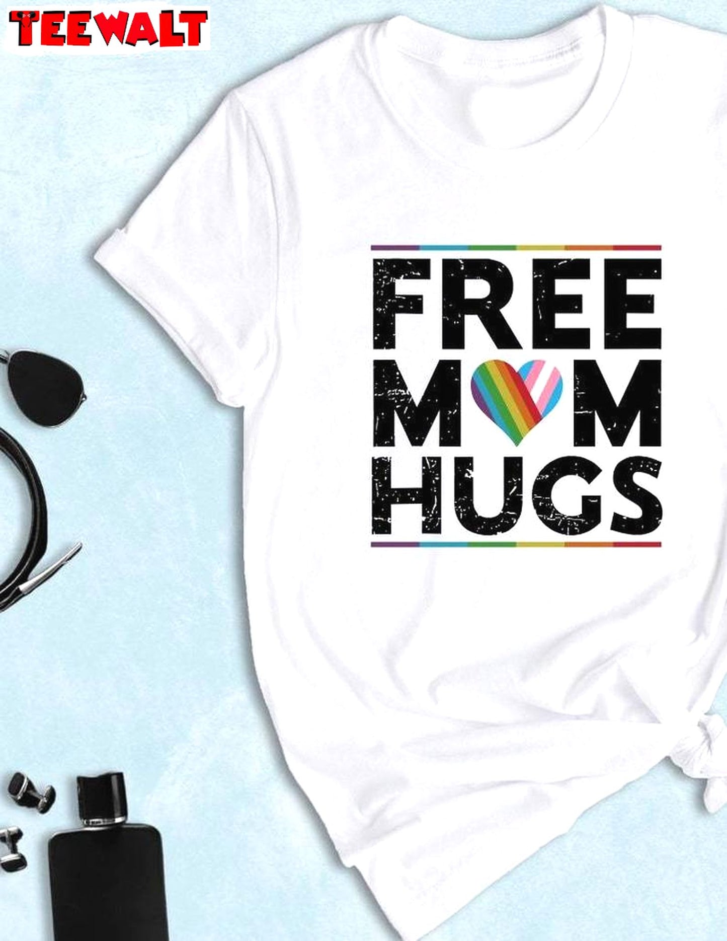 Vintage Free Mom Hugs Shirt, Creative Equality Crewneck