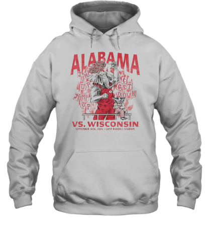 Alabama Vs Wisconsin 2024 Camp Randall Stadium T-Shirt