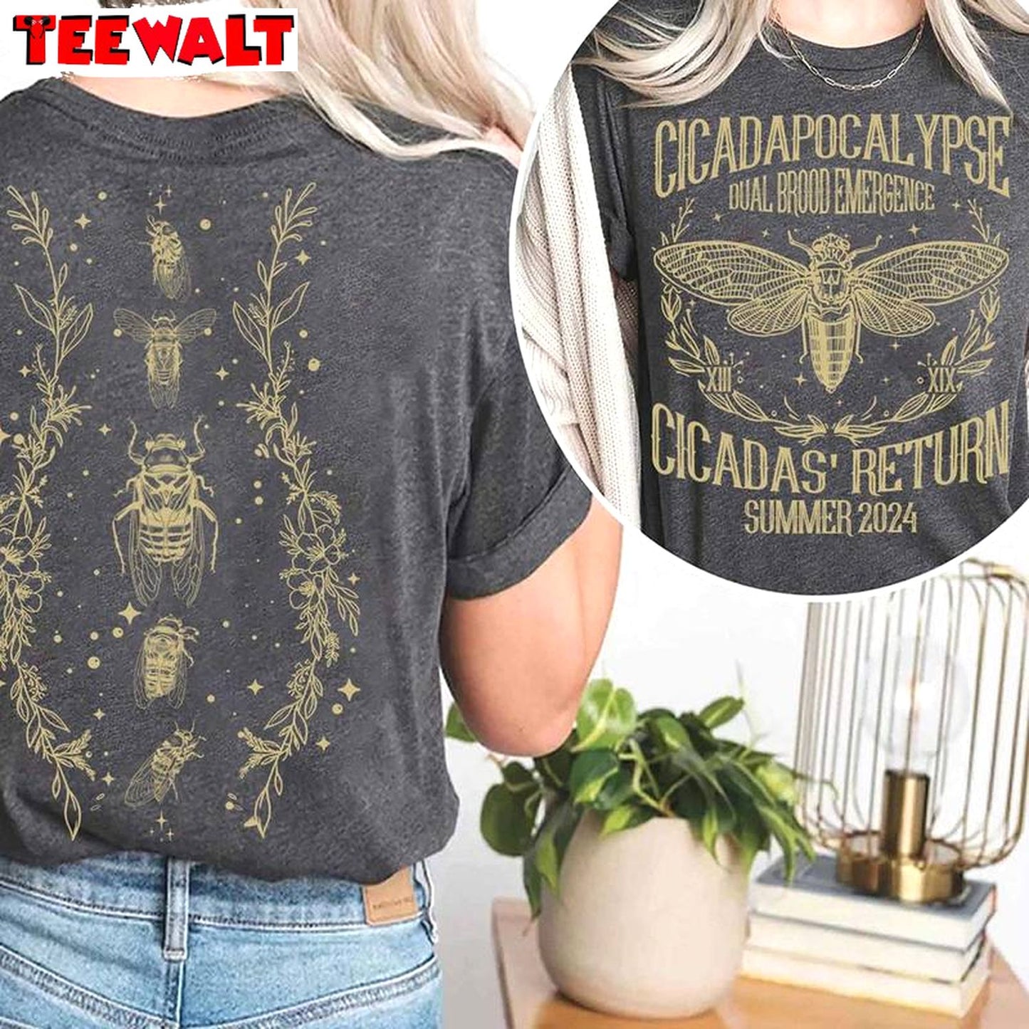 Cicadapocalypse Dual Brood Emergence Summer Shirt, Return Of The Cicadas Unisex Hoodie Short Sleeve