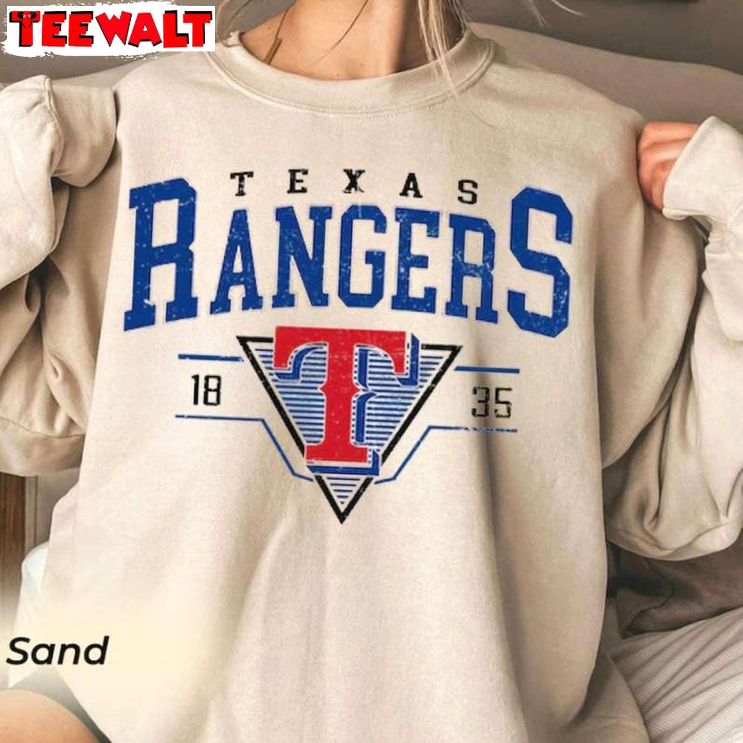 Texas Rangers Comfort Shirt, Vintage Mlb 90s Short Sleeve Crewneck