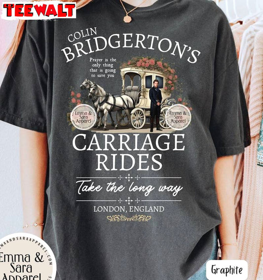 Must Have Penelope And Colin Bridgerton Shirt, Carriage Scene Crewneck Sweater