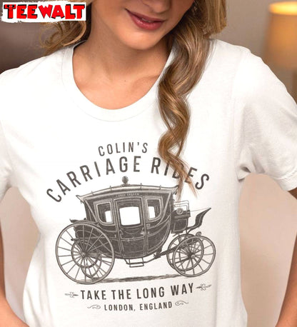 Creative Take The Long Way Crewneck, Penelope And Colin Bridgerton Shirt