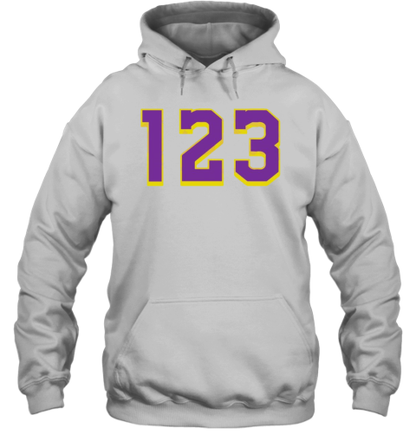 123 Los Angeles Lakers NBA Basketball Team T-Shirt