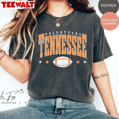 Tennessee Vols Cool Design Shirt , Trendy Vols Football Crewneck Long Sleeve