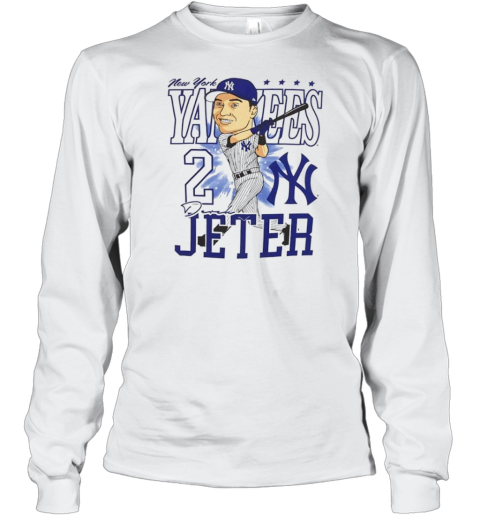 New York Yankees Derek Jeter #2 Slugger Swing Caricature T-Shirt