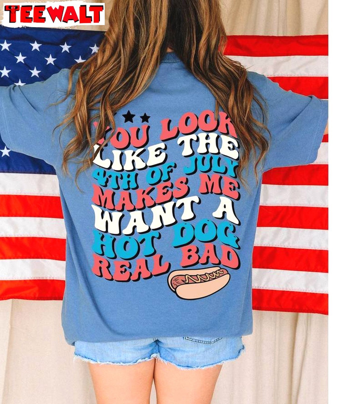 Funny You Look Like The 4th Of July Shirt, Limited Hot Dog Lover Crewneck